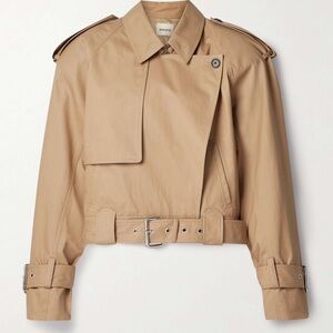 Khaki cotton blend jacket- khaki